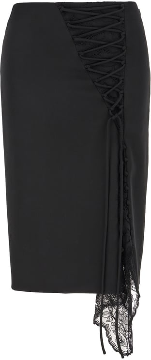 Alexander McQueen Alexander Mcqueen Black wool skirt