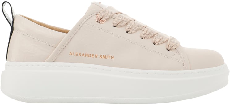 Alexander Smith Sneakers EcoWembley beige con sperone in naplack beige