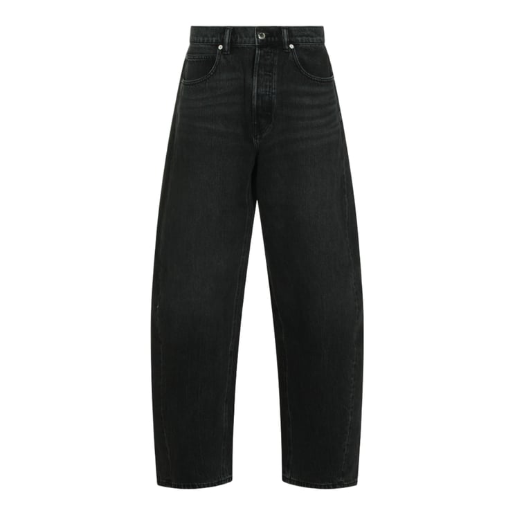 Alexander Wang High-Waisted Relaxed Fit Jeans With Distressed Logo Detail