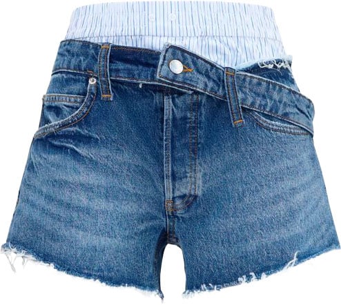 Alexander Wang Alexander Wang Blue Cotton Bermuda Shorts