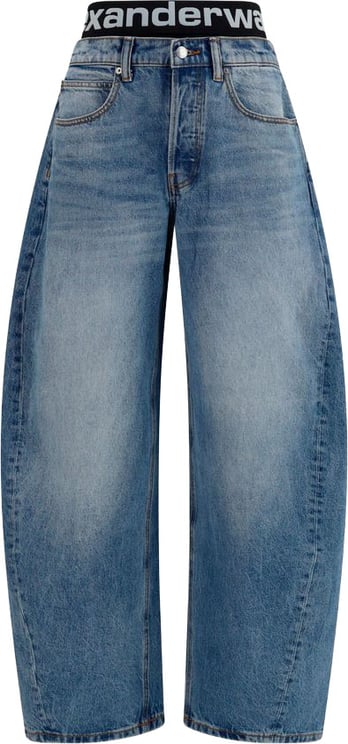 Alexander Wang Alexander Wang Blue Cotton Relaxed Fit Jeans