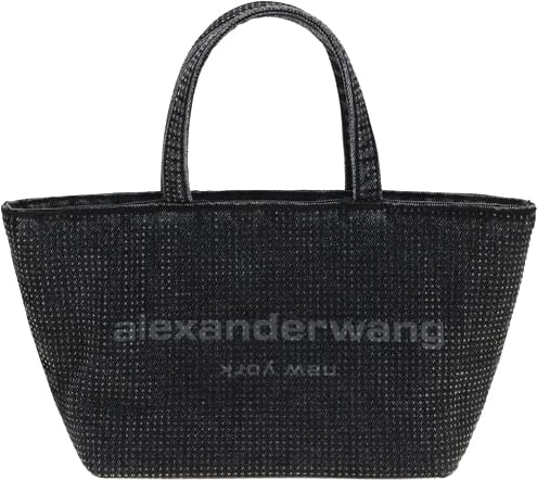 Alexander Wang Alexander Wang Gray Cotton Shoulder Bag