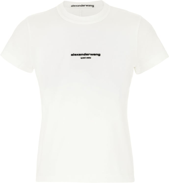 Alexander Wang Alexander Wang White stretch cotton t-shirt