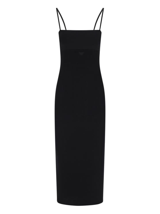 Alexander Wang Logo Midi Dress – Black