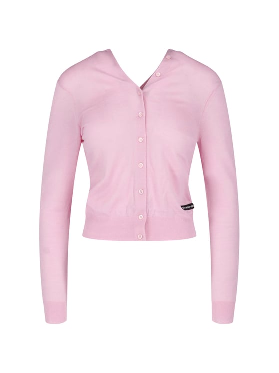 Alexander Wang Pink Wool Button Cardigan