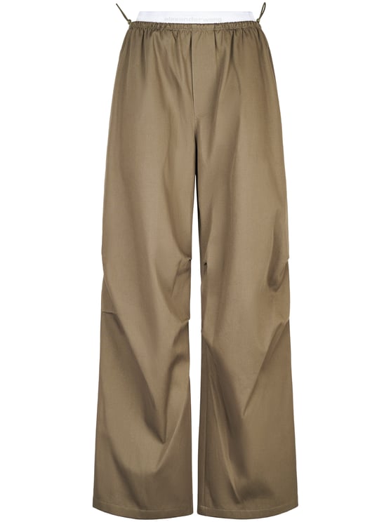 Alexander Wang Wide-Leg Trousers with Articulated Knees