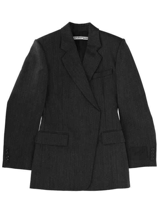 Alexander Wang Fitted Structured Silhouette Mini Blazer Dress