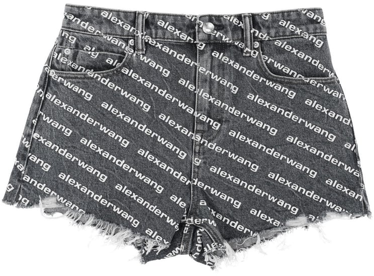 Alexander Wang SHORTS WITH ALL OVER LOGO