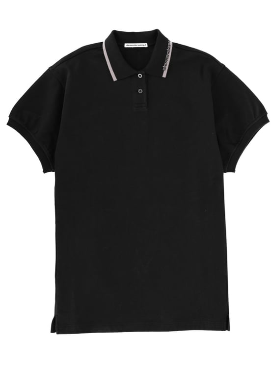 Alexander Wang Oversize Classic Collar Side Slits Dress