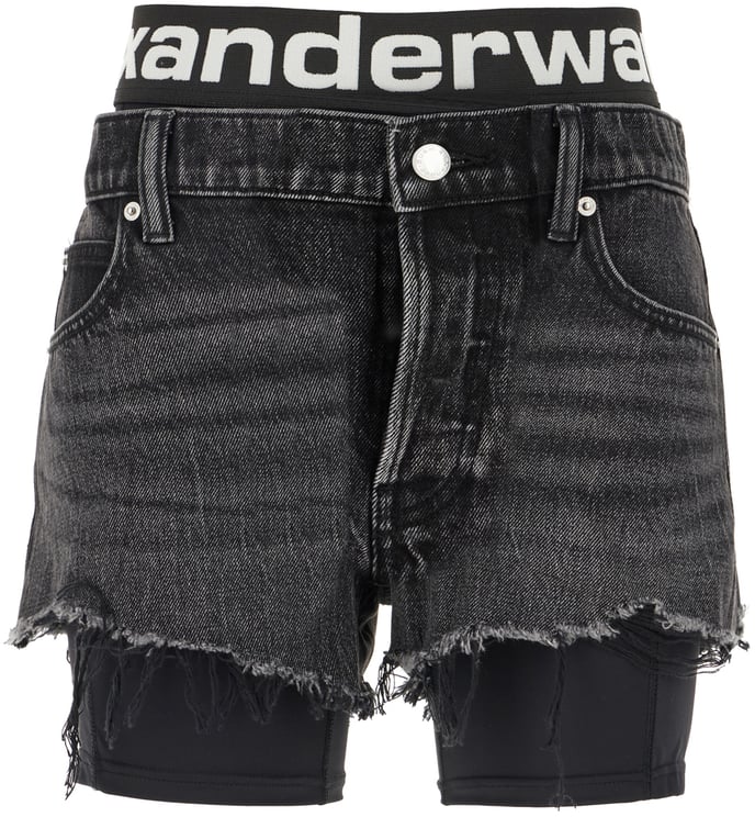 Alexander Wang Alexander Wang Black denim shorts