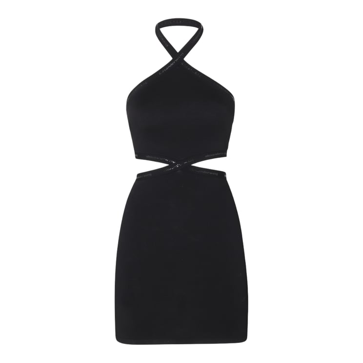 Alexander Wang Halter Neck Mini Dress With Waist Cut-Out Detail