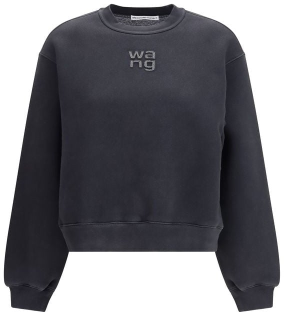 Alexander Wang Alexander Wang Black Cotton Sweatshirt