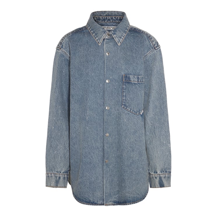 Alexander Wang Vintage Light Indigo Denim Shirt