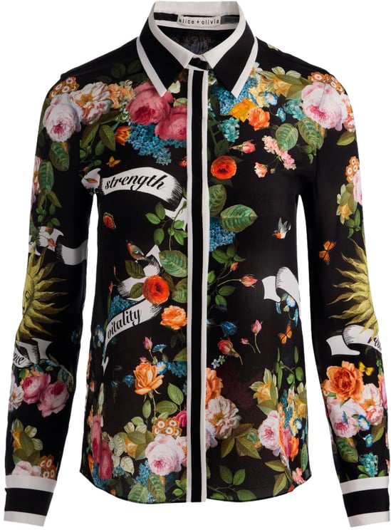 Alice + Olivia Shirts Black