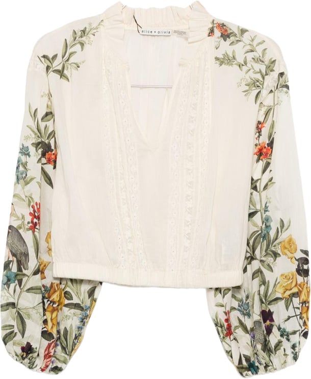 Alice + Olivia Shirts Ecru