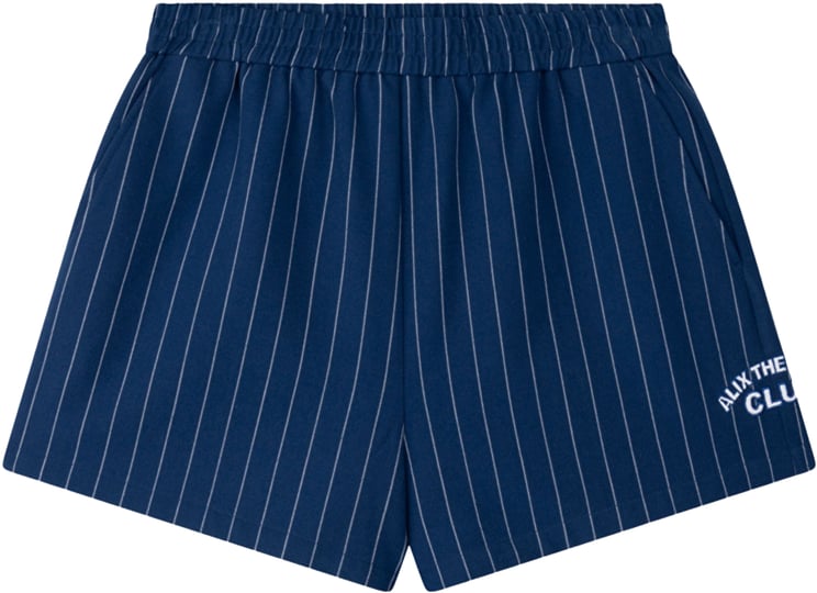 Alix The Label Alix The Label Ladies Woven Clean Striped Shorts Shorts Donkerblauw 2602159550