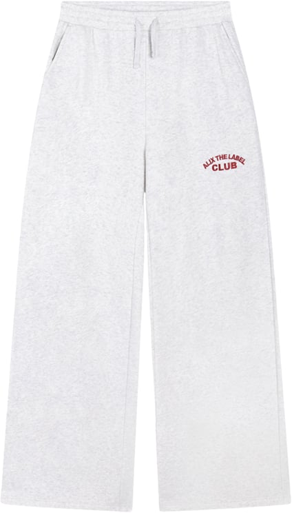 Alix The Label Alix The Label Ladies Knitted Wide Leg Sweat Pants  Lichtgrijs 2603173594