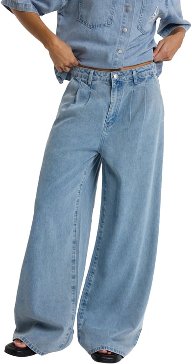 Alix The Label Denim Wide Broek