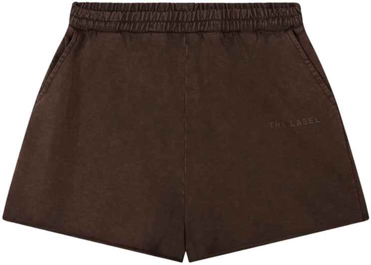 Alix The Label Alix The Label Ladies Knitted Sporty Summer Shorts Shorts Bruin 260410703