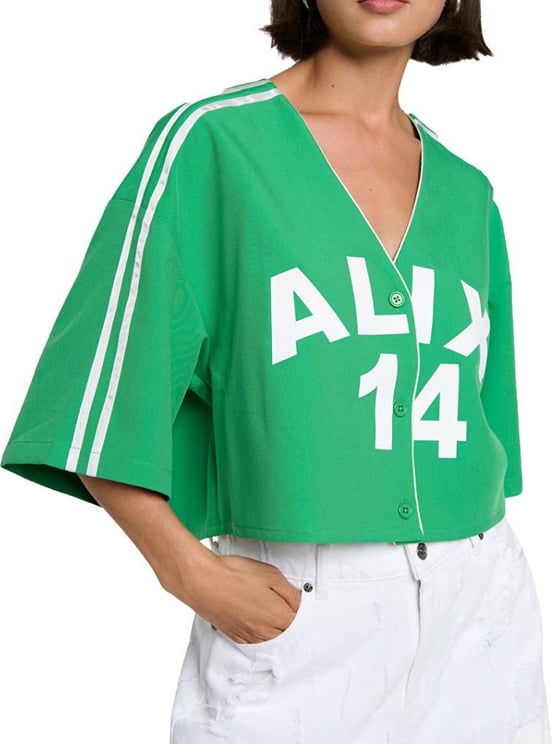 Alix The Label Cropped Baseball Shirt