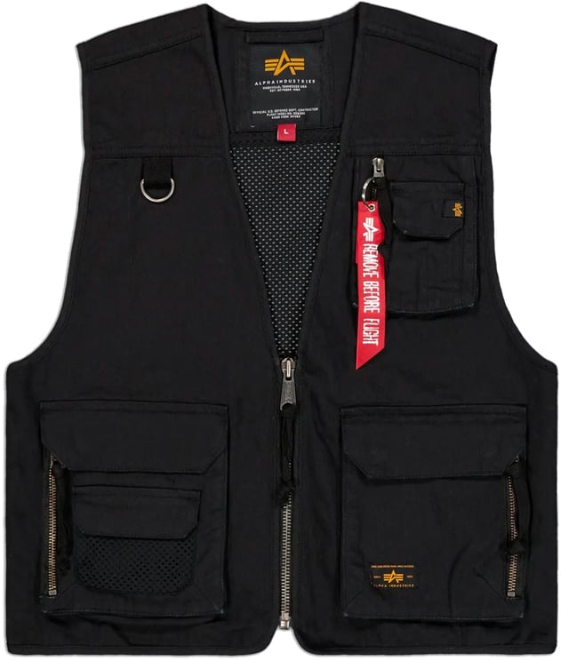 Alpha Industries Vest Mesh Utility Nero