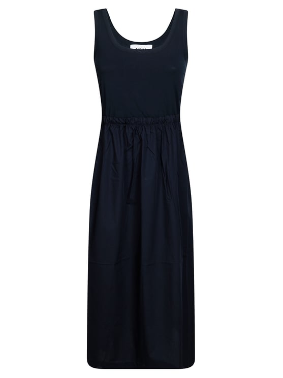 Alpha Studio Sleeveless Stretch Poplin Dress