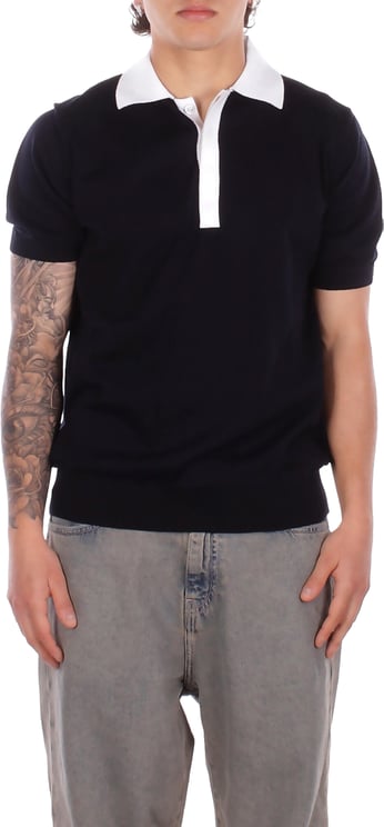 Alpha Studio T-Shirts And Polos Blu Notte