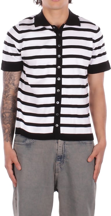 Alpha Studio Shirts Nero Bianco