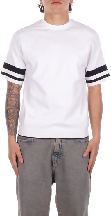 Alpha Studio T-Shirts And Polos Bianco Blu