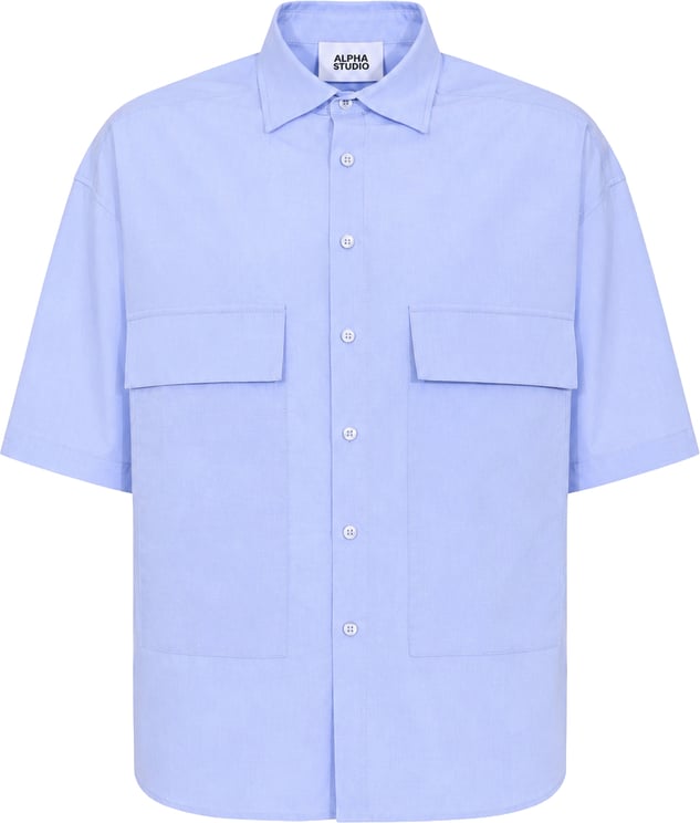 Alpha Studio Shirts Light Blue