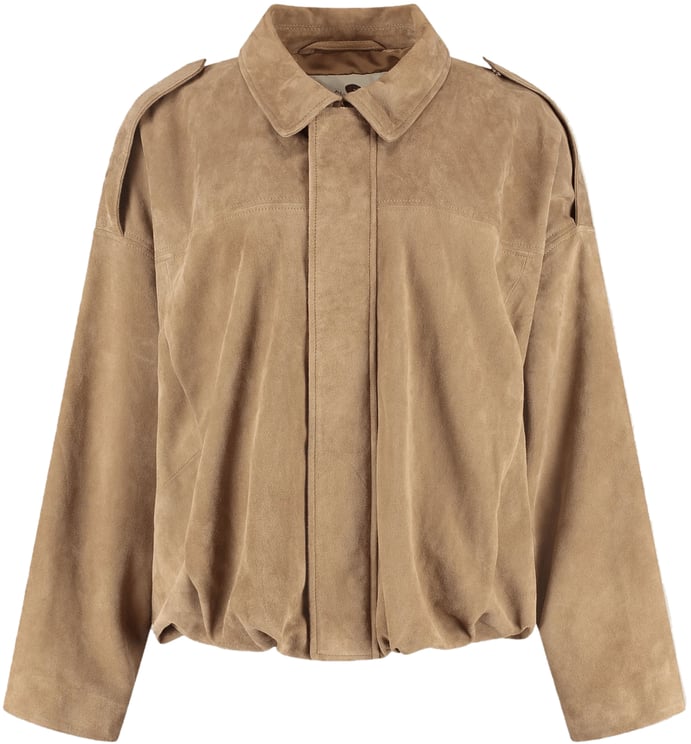 Alter Ego Meghan Suede Bomber Jacket