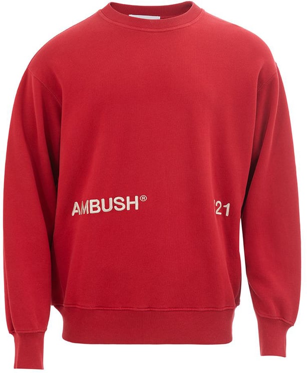 AMBUSH Ambush Red Cotton Sweatshirt