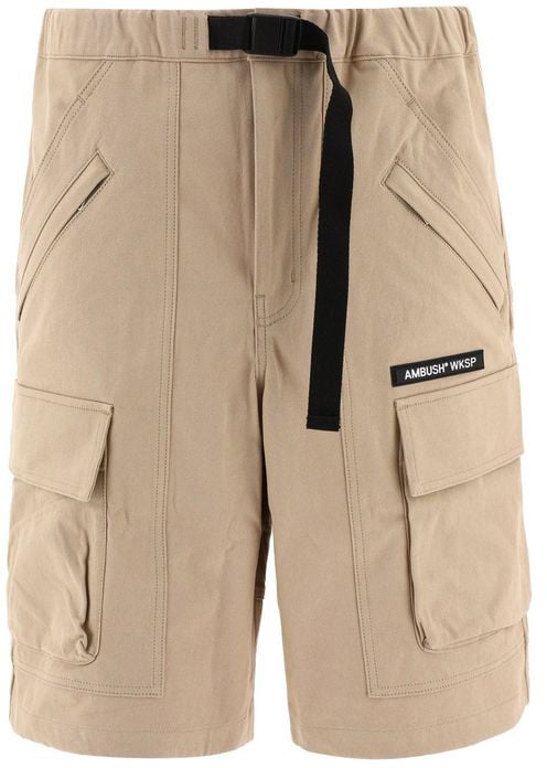 AMBUSH Ambush Beige Cotton Bermuda Shorts
