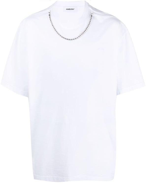 AMBUSH White Ballchain Loose-Fitting Cotton T-Shirt