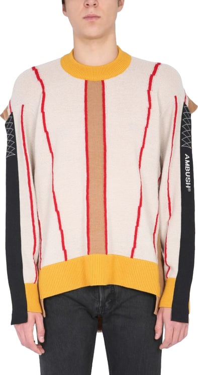 AMBUSH Beige Crew Neck Sweater