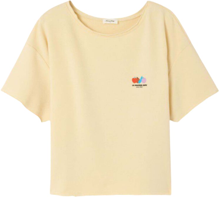 American Vintage American Vintage Atubay T-shirts Ecru Atu02ae26