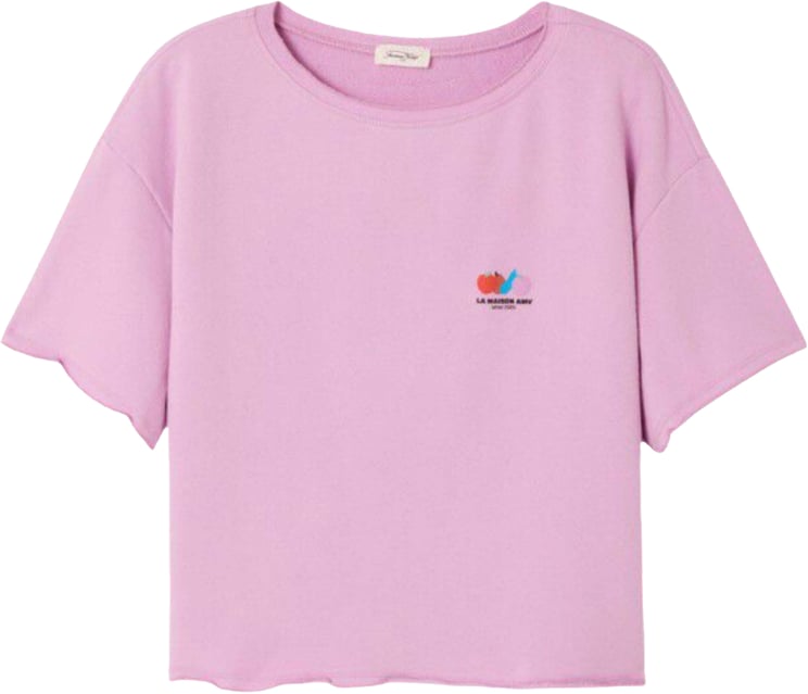 American Vintage American Vintage Atubay T-shirts Roze Atu02ae26