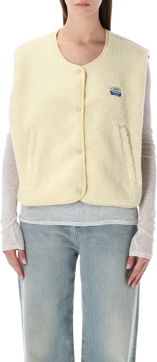 American Vintage Hok Town Pile Gilet Beige