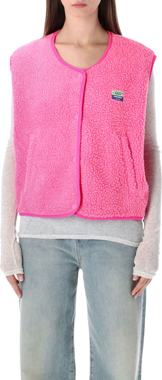 American Vintage Hok Town Pile Gilet Fucsia