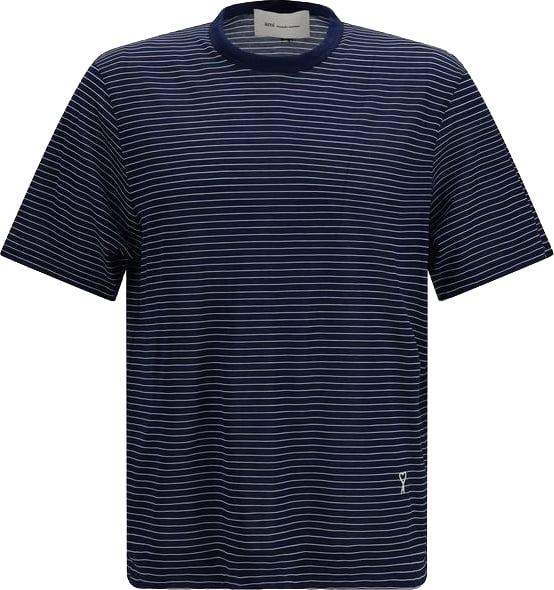 AMI Paris Ami Paris Blue Cotton T-Shirt