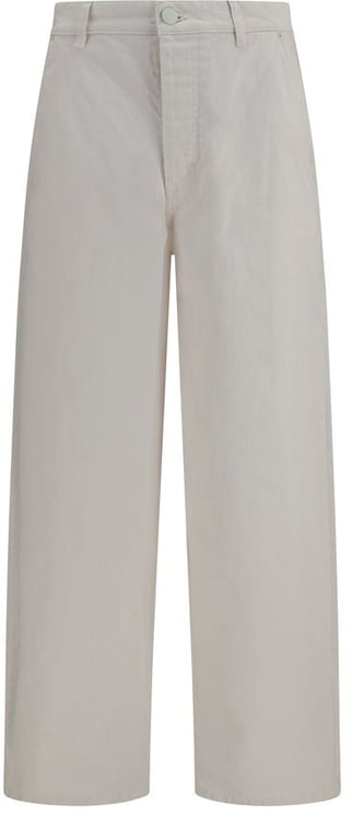 AMI Paris Ami Paris White Cotton Jeans Denim