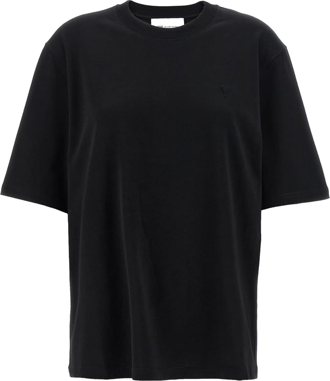AMI Paris Ami Paris Black Cotton T-Shirt
