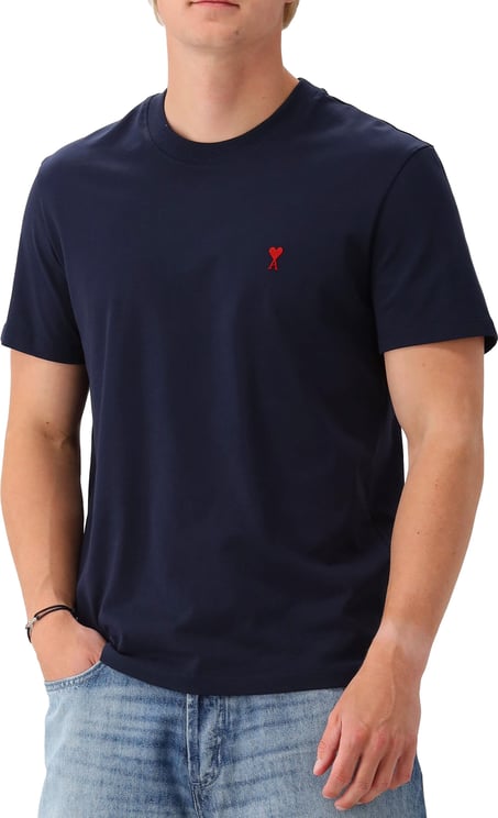 AMI Paris Ami Paris T-shirt Blauw