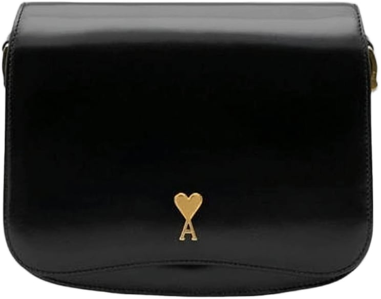 AMI Paris Structured Black Handbag