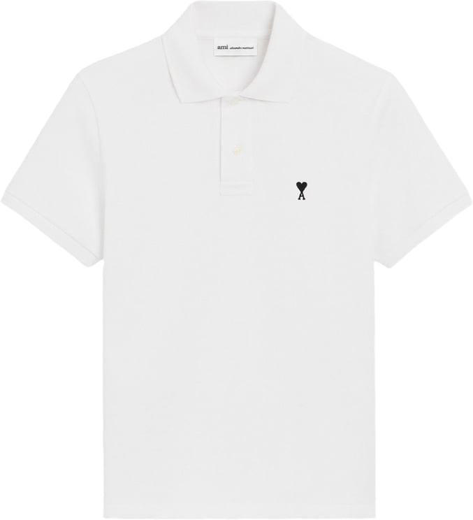 AMI Paris Cotton Piqué Polo Shirt