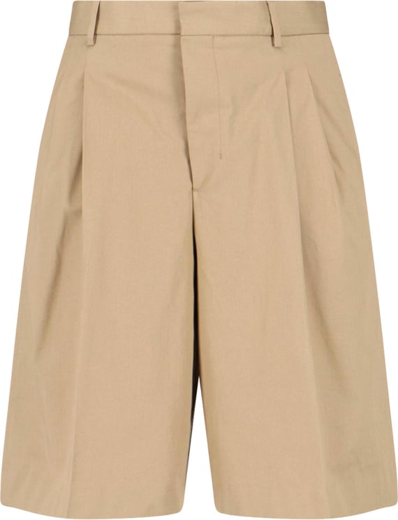 AMI Paris Cotton Bermuda Shorts – Beige