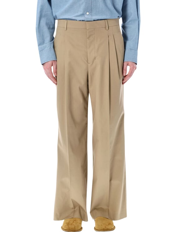 AMI Paris Double Pinces Pant Beige