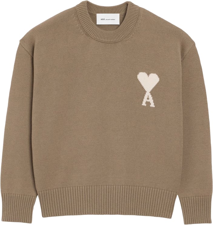 AMI Paris Sweaters Taupe