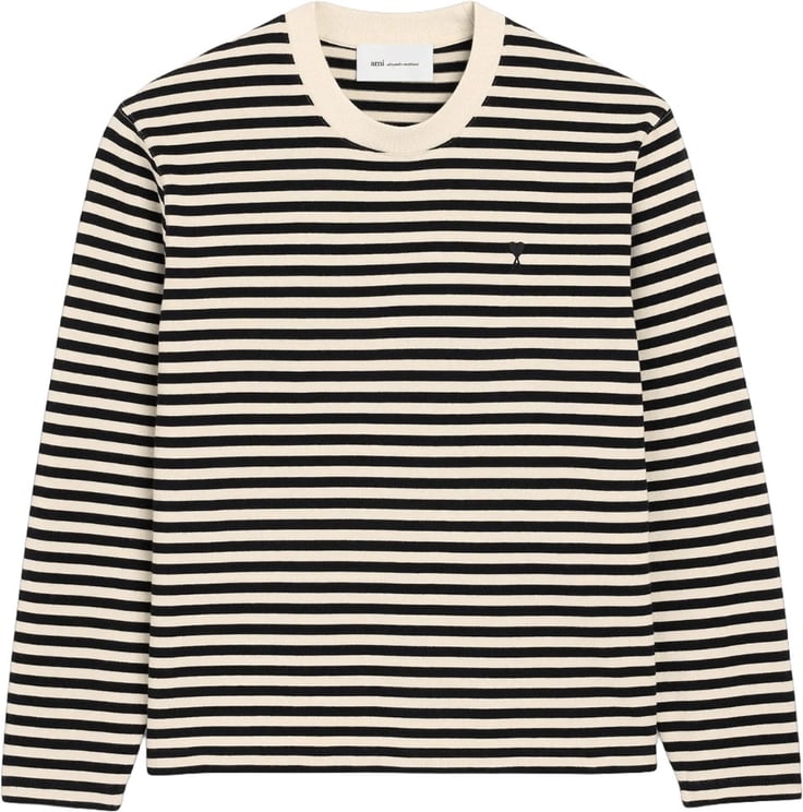 AMI Paris SAILOR STRIPED AMI DE COEUR LONG SLEEVE T-SHIRT