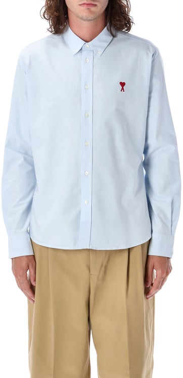 AMI Paris Adc L/S Shirt Lt Blue